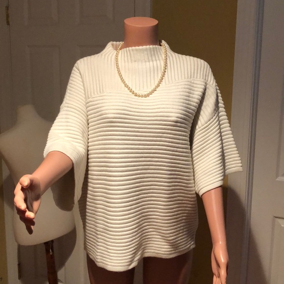 Chico's Pullover Ivory Sweater New with Tags - Picture 2 of 8